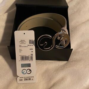 Escada Silver and Grey Women's Belt